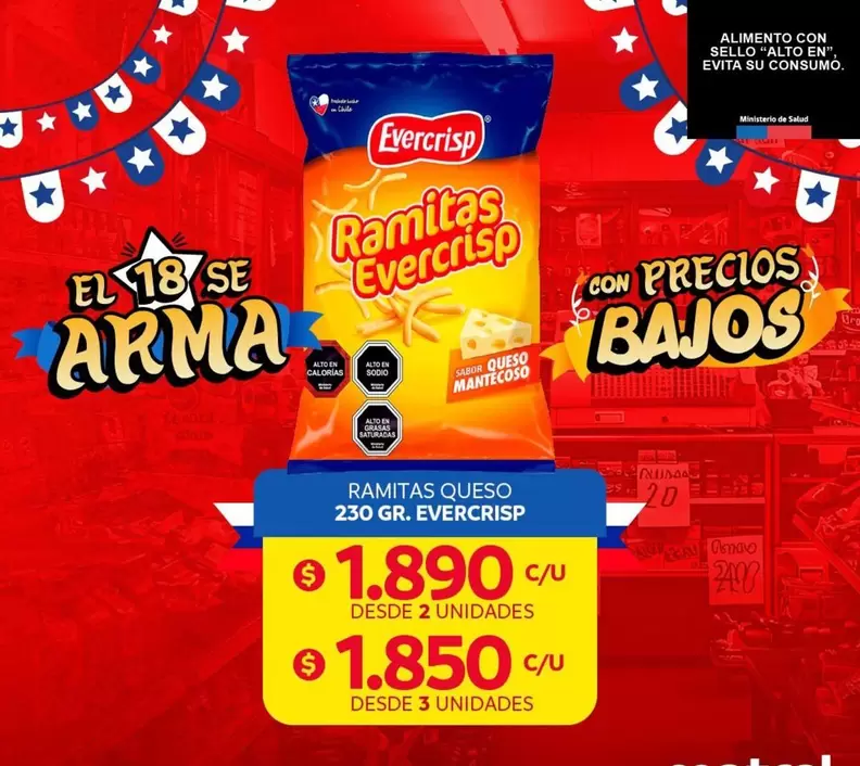 Evercrisp - Ramitas Queso