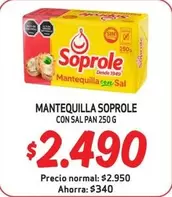 Soprole - Mantequilla  Con Sal Pan
