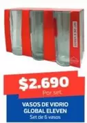 Vasos De Vidrio Global Eleven