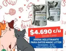 Valor - Arena Aglutinante Para Gatos Magic Litter