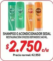 Sedal - Shampoo O Acondicionador