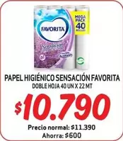 Favorita - Papel Higienico Sensoriov Ito