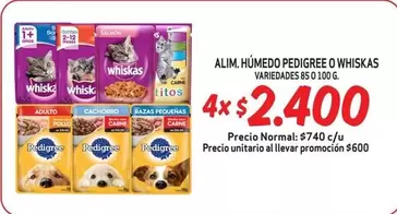 Whiskas - Alim.Húmedo Pedigree O