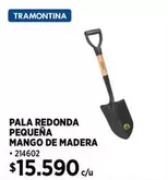 Tramontina - Pala Redonda Pequeña Mango De Madera