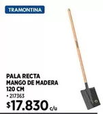 Tramontina - Pala Recta Mango De Madera 120 Cm