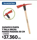 Tramontina - Zapapico Punta Y Pala Ancha Mango Madera 90 Cm