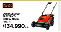 Black & Decker - Cortacésped Eléctrico 1000 W 30 Cm
