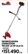 Toyama - Desbrozadora Combustion Tbc26x10 Hp 25,4 Cc