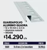 Guardapolvo Aluminio