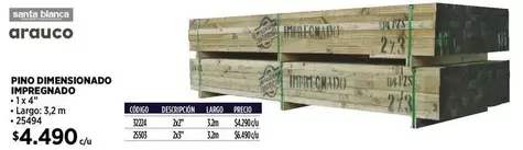 Arauco - Pino Dimensionado