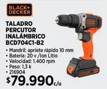 Black & Decker - taladro percutor inalámbrico
