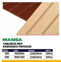Tableros MDF Ranuarado Pintados