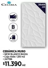 Cerámica Muro New Blanco Bahia