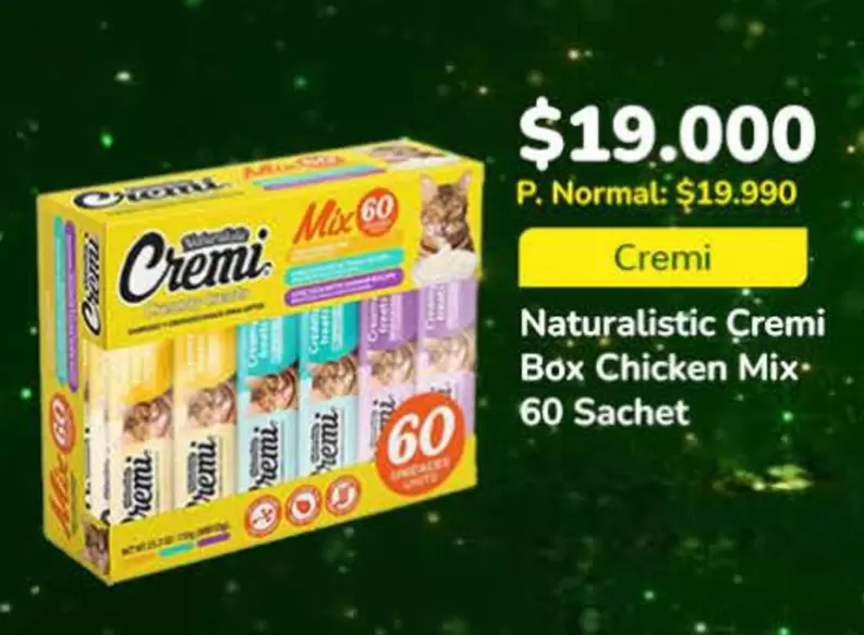 Naturalistic Cremi Box Chicken Mix 60 Sachet