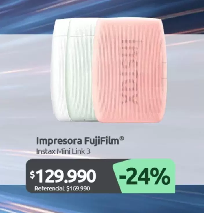 Fujifilm - Impresora Instax Mini Link 3
