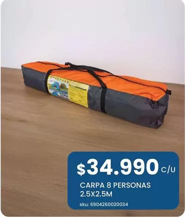 Carpa 8 Personas 2.5x2.5m