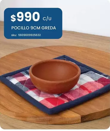Pocillo 9cm Greda