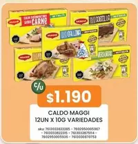 Maggi - Caldo  12un X 10g Variedades