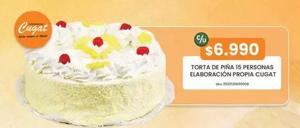 Cugat - Torta De Pina 15 Personas Elaboracion Propia