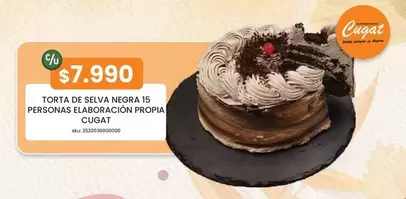 Cugat - Torta De Seiva Negra 15 Personas Elaboracion Propia