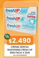 Up - Crema Dental Fresh  90g Pack X 3un