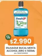 Enjuague Bucal Menta Alcohol Zero
