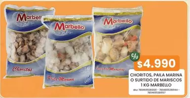 Choritos, Pala Marina O Surtido De Mariscos