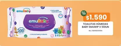 Emubaby - Toallitas Húmedas Baby