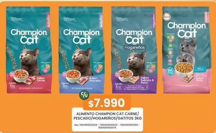 Cat - Alimento Champion  Carne/ Pescado/hogarenos/ Gatitos