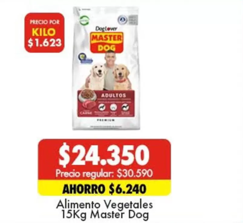 Master Dog - Alimento Vegetales 15kg