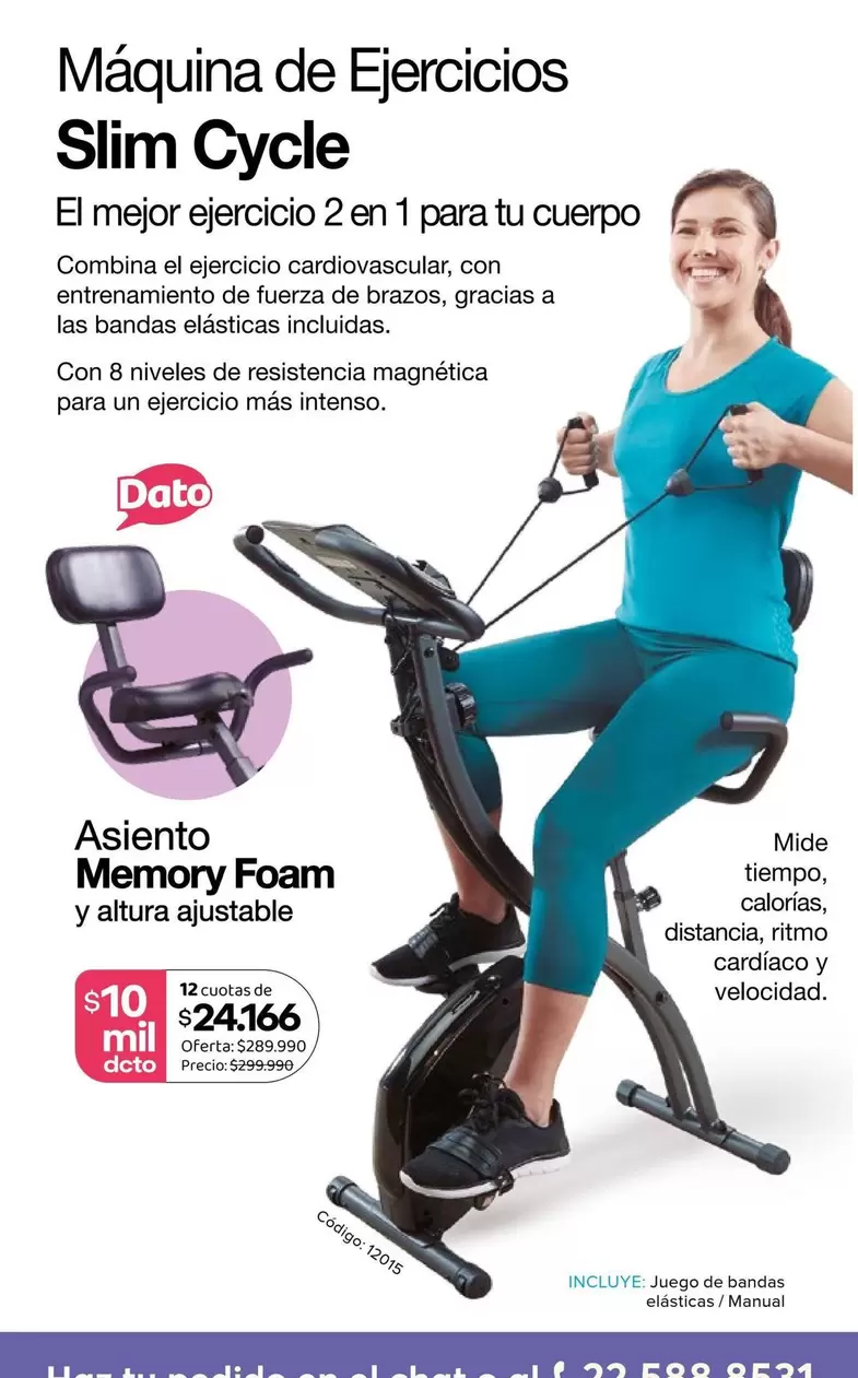 Maquina De Ejercicios Slim Cycle
