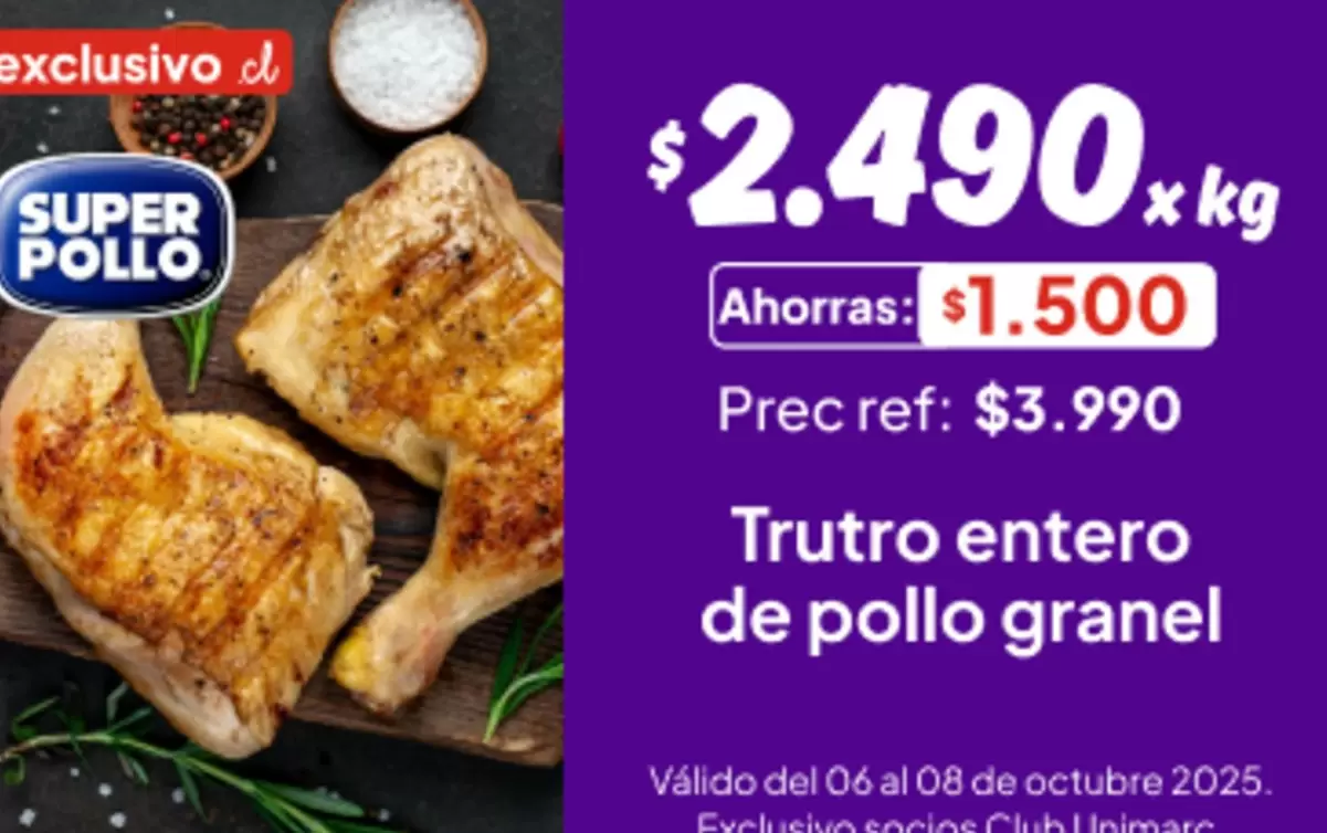 Club - Trutro Entero De Pollo Granel