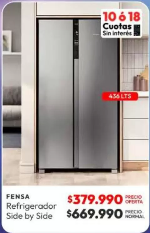 Fensa - Refrigerador Side By Side