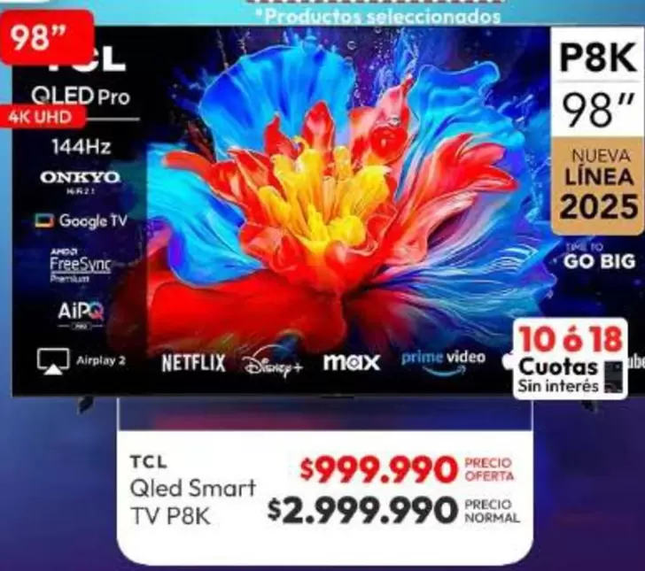 TCL - Qled Smart Tv P8k