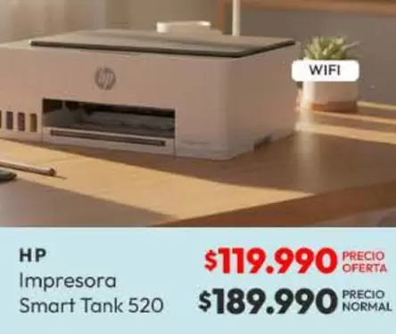 HP - Impresora Smart Tank 520