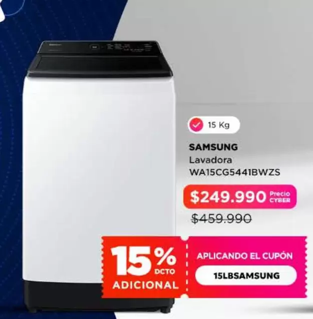Samsung - Lavadora WAISCG5441BWZS
