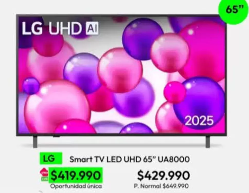 LG - Smart Tv Led Uhd 65" Ua8000