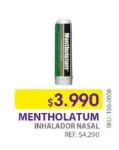 Mentholatum -  Inhalador Nasal