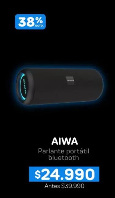 Aiwa - Parlante Portatil Bluetooth