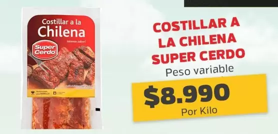 Costillar A La Chilena Super Cerdo