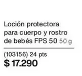 Loción Protectora Para Cuerpo Y Rostro De Bebés