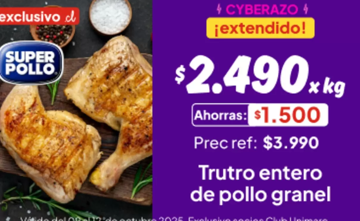 Trutro Entero De Pollo Granel