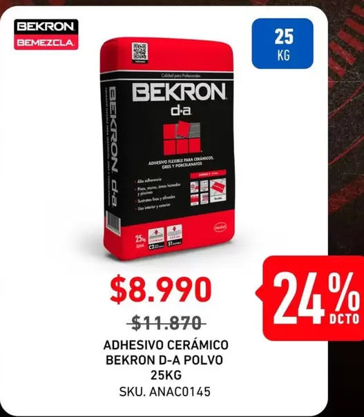 Adhesivo Cerámico D-a Polvo