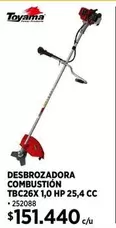 Toyama - Desbrozadora Combustion Tbc26x10 Hp 25,4 Cc