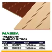 Tableros MDF Ranuarado Pintados