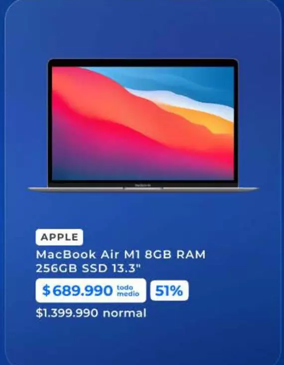 Apple - Macbook Air M18 8gb Ram 256gb Ssd 13.3"