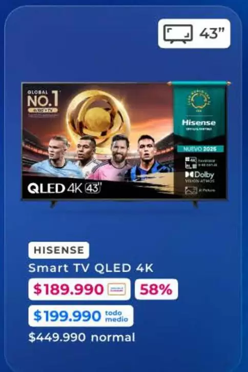 Hisense - Smart Tv Qled 4k