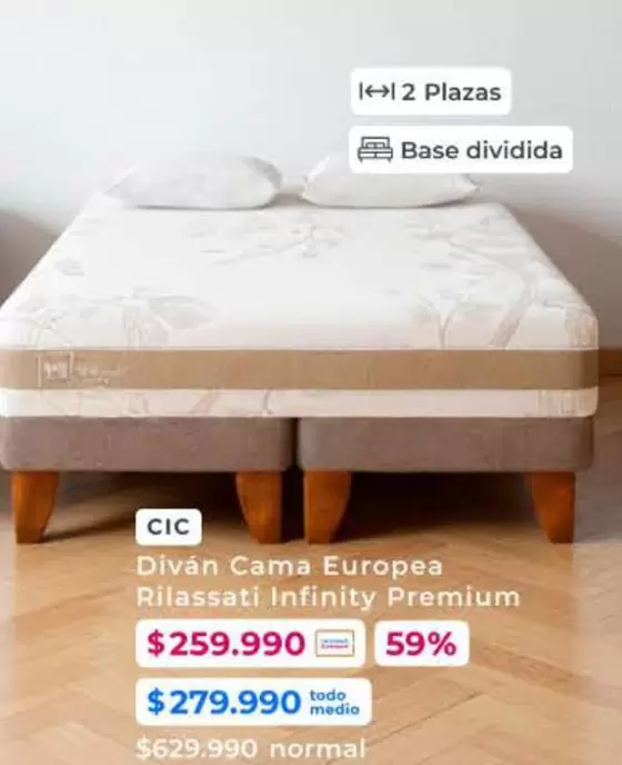 Cic - Diván Cama Rilassati Infinity Premium