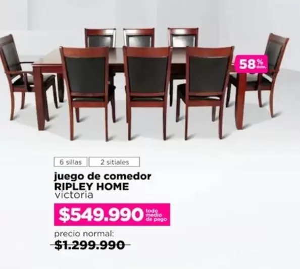Victoria - juego de comedor Ripley home