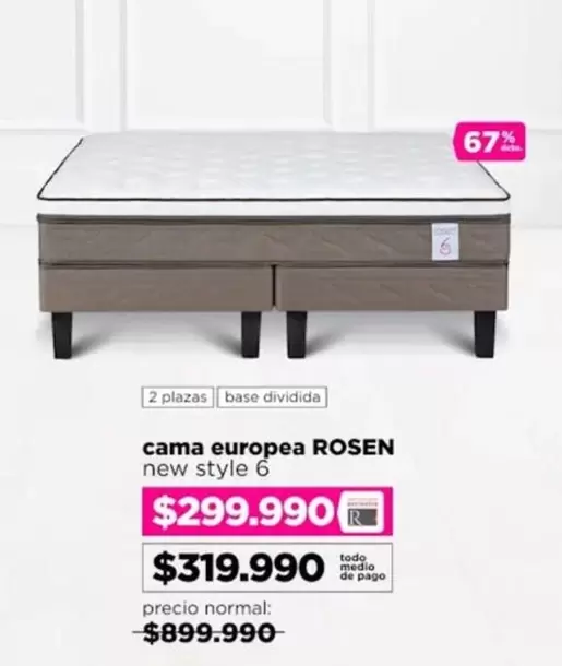 Rosen - Cama Europea